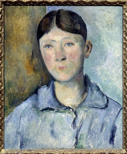 Portrait de Madame Cézanne par Paul Cézanne, affiche impression toile de peinture murale 60x90