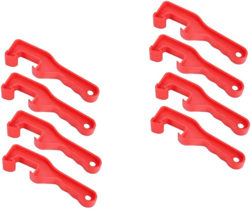 SHOWERORO 8pcs Plastic Bucket Opener Oil Drum Lid Wrench Paint Bucket Lid Opener Tools
