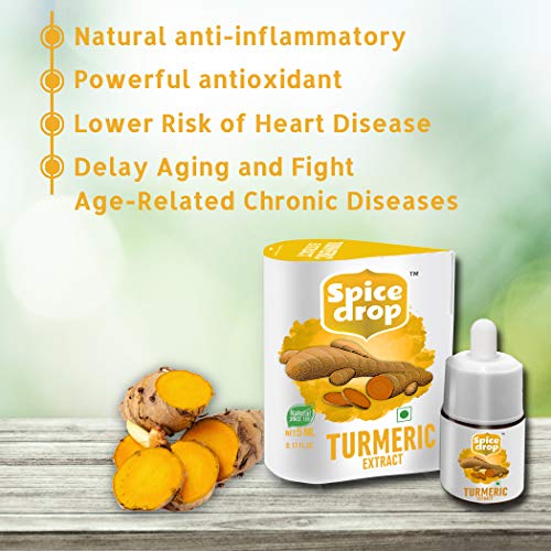 Image of Spice Drop Turmeric Tea Latte Extract | Healthy Mix Immunity Drink | Made With Turmeric, Black Pepper, Nutmeg, Cardamom, Cinnamon, Ginger, Clove | No Added Colors, Preservatives | Pack Of 1 | 0.17 oz