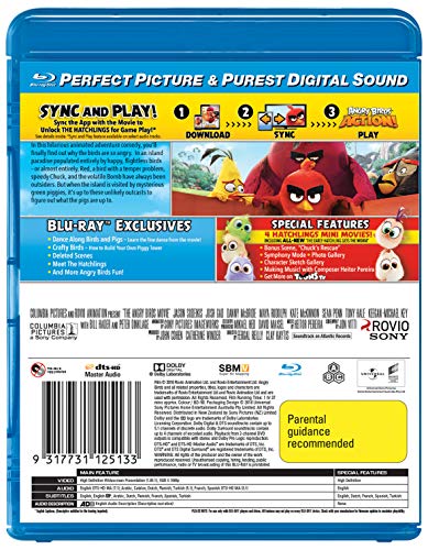 Blu-ray de Angry Birds Movie Edición Importación de Italia y Australia en Formato Físico 3