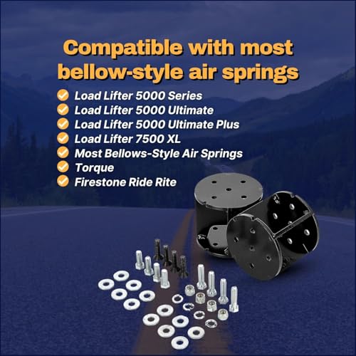 Image of Torque 4 inch Air Spring Bag Spacer for Ford Chevrolet RAM GMC Trucks