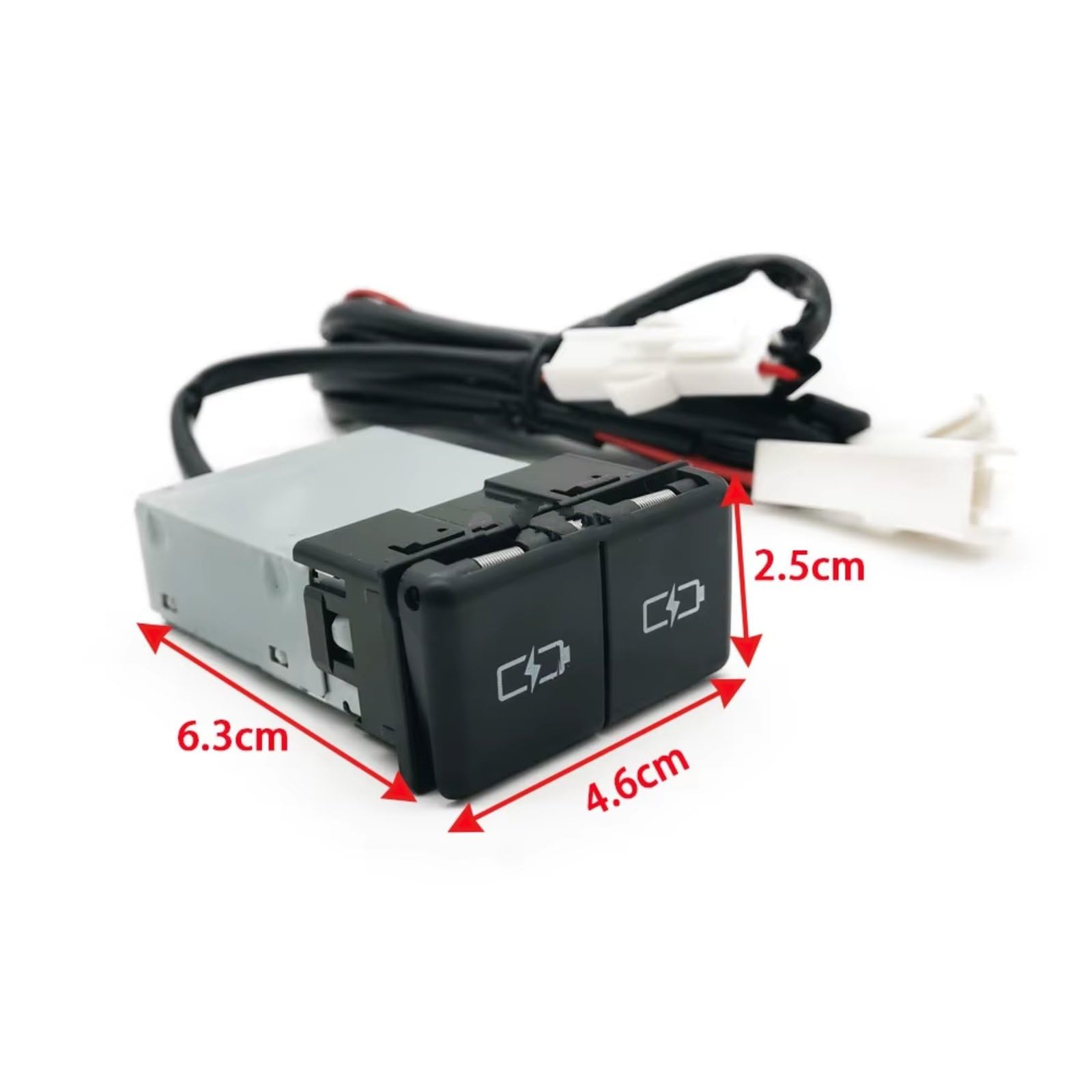 Porta USB Center Compatibile Con Toyota Per Camry Per Avalon Auto Caricabatterie Presa Antipolvere Doppia Presa Ricarica PD Tipo C Ricambi Auto