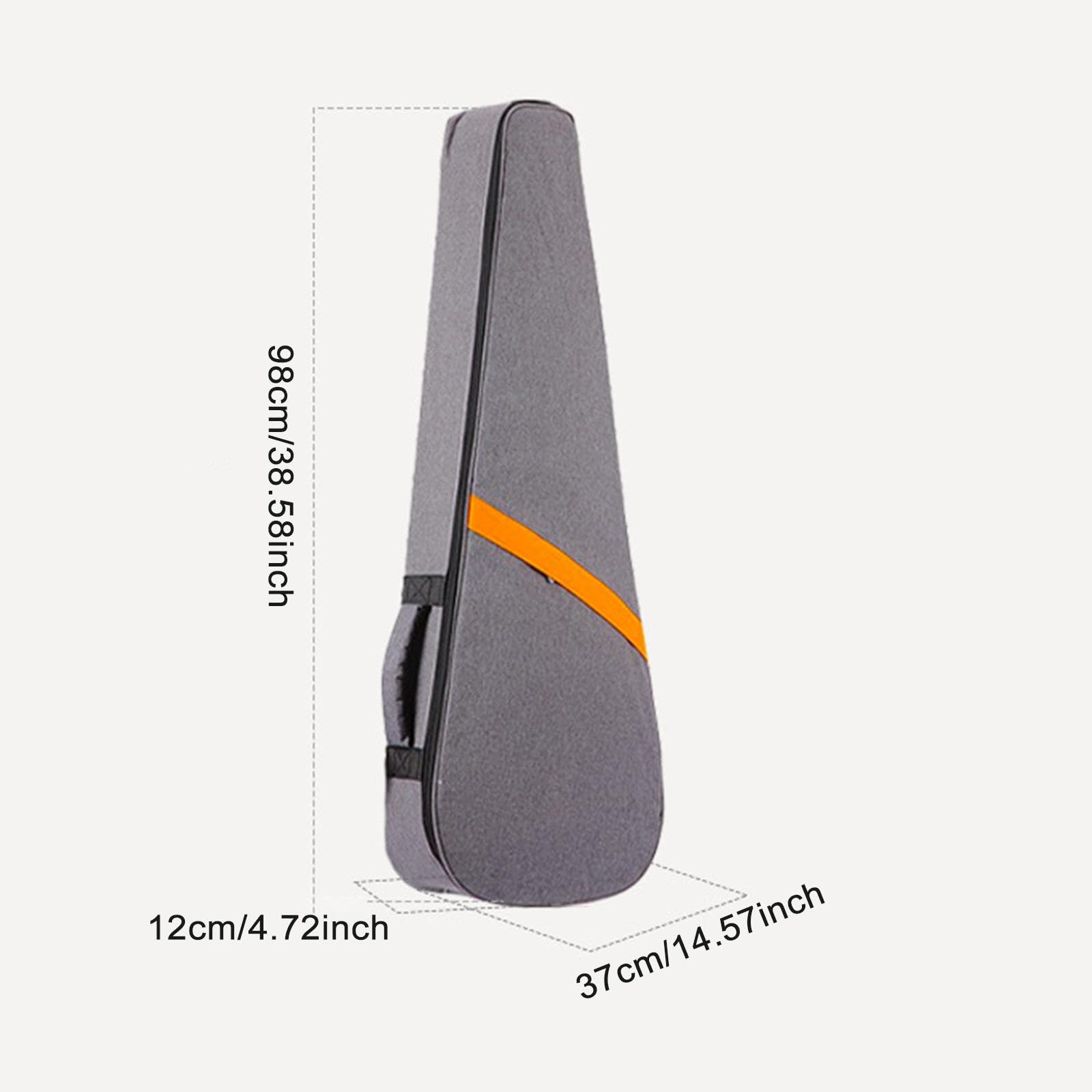 Funda de Guitarra Eléctrica Portátil con Tela Oxford Resistente Al Agua Doble Cremallera Correas Ajustables Y Base Acolchada Diseñada para Traslado Có