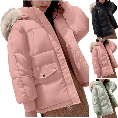 Veste matelassée d'hiver chaude NZYIHAO à capuche pour femme