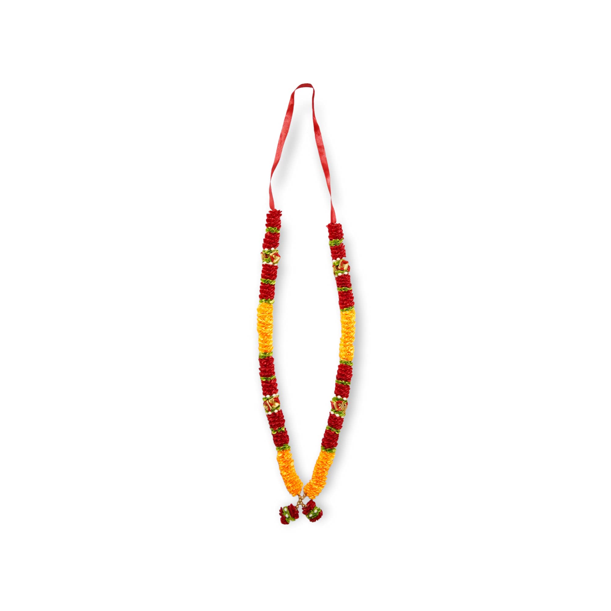 CraftMania Indian Decoration Artificial Flower Garland for God Idols Statues Blossom Indian Wedding, Pooja haar mala for photoframe (Orange-red, 16 inches) (B0BTBLTRLG) Amazon Price History, Amazon Price Tracker