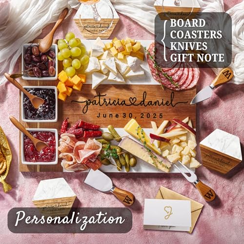 Tabla de Quesos Personalizada de Madera y Mármol miniatura 6