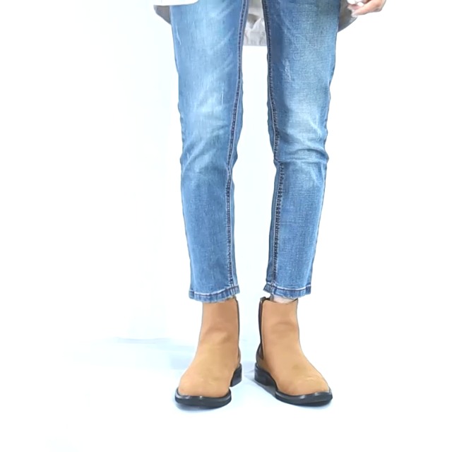 Amazon.com | Santimon Mens Suede Leather Chelsea Zipper Ankle