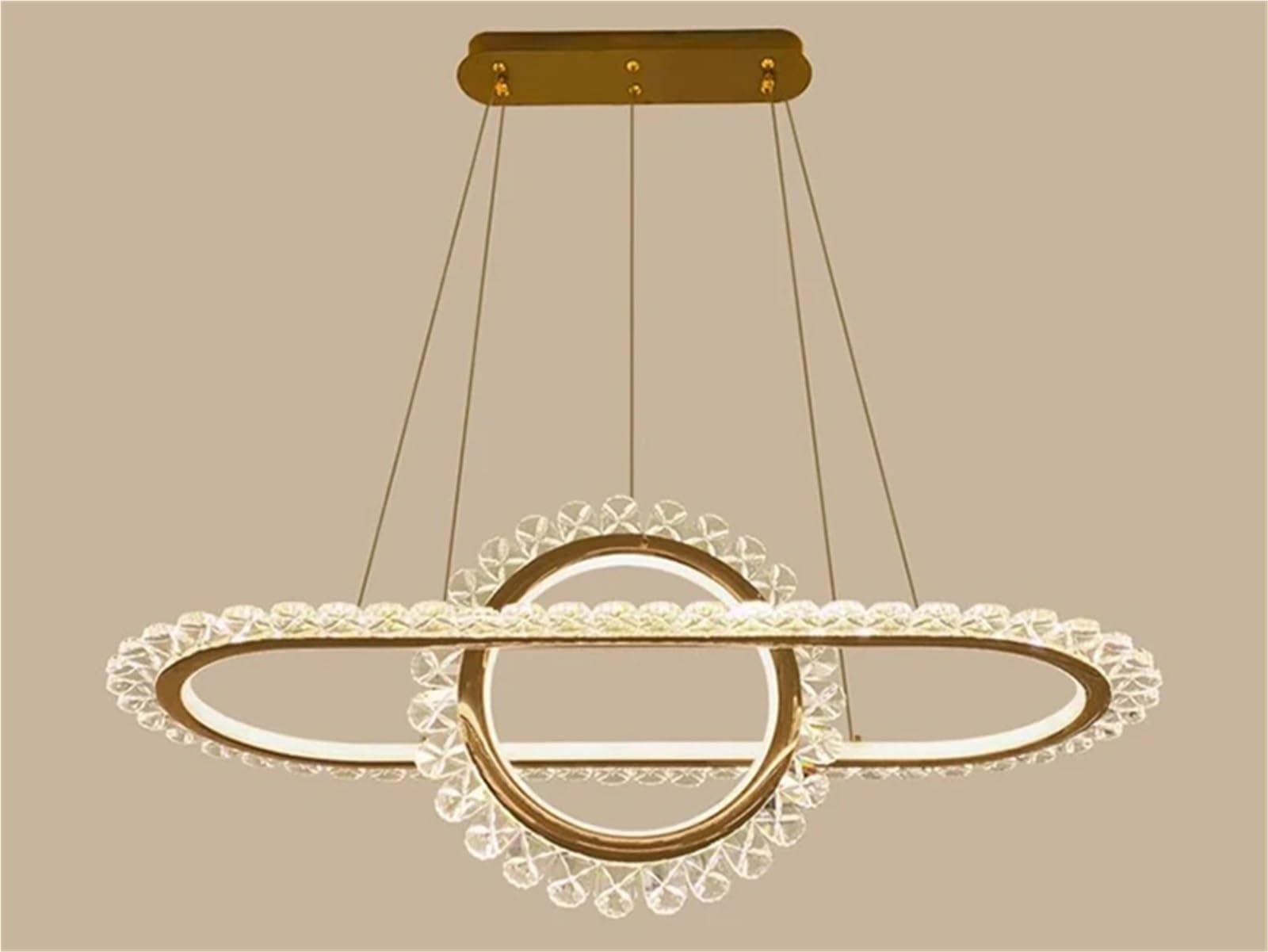 Nowoczesna dekoracja domu oświetlenie LED Lampy wiszące do salonu Żyrandole do jadalni Lampa wisząca Oświetlenie wewnętrzne, nowoczesne oświetlenie (L100cm)