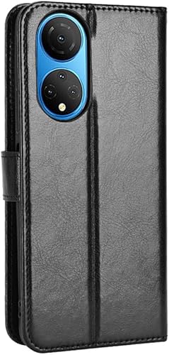 Miniatura 5 de Compatible con Honor X7 Flip Wallet Case, de piel sintética, ranuras para tarjetas de crédito, resistente, protección de cuerpo completo, función