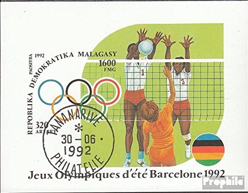 Prophila Collection Madagascar Block 191 (Completa Edizione) 1992 Olympics. Estate `92 (Francobolli per i Collezionisti) Olimpiadi