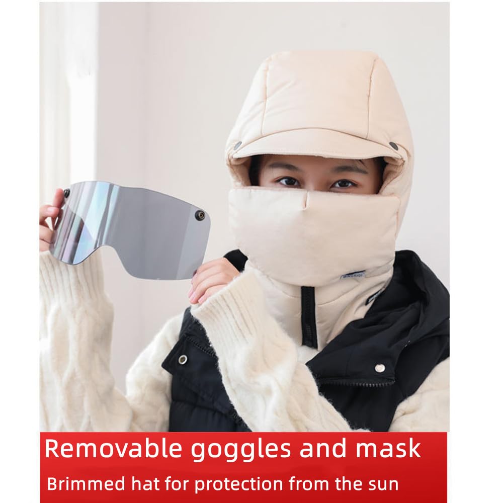 Passamontagna invernale unisex antivento integrale grigio
