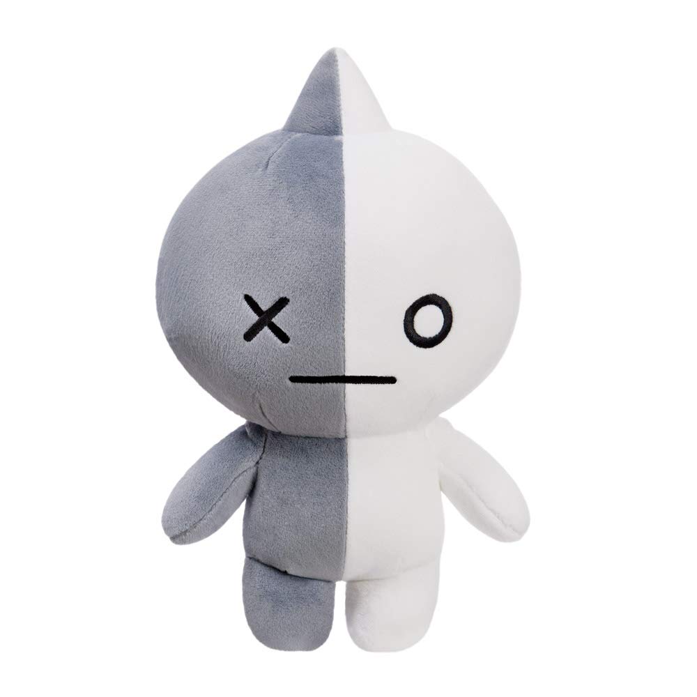 Aurora BT21 – Cuscino In Peluche RJ, Modello Ufficiale 61340, Morbido E Color Bianco, Personaggio LINE FRIENDS