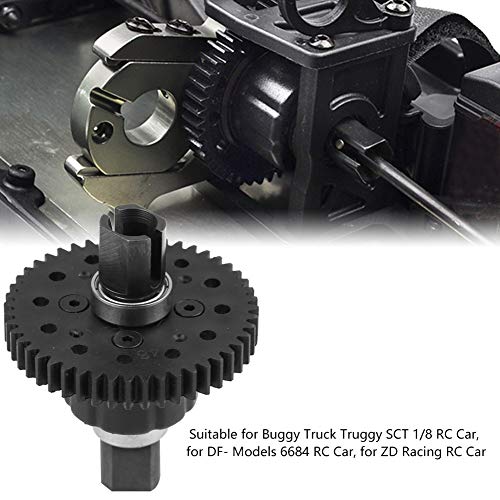 Dilwe RC Differentialgetriebe, Kunststoff-Metall-Differential-Modell Fahrzeug Zubehör für RC-Fahrzeuge(48T 1.0Mo Nylongang)