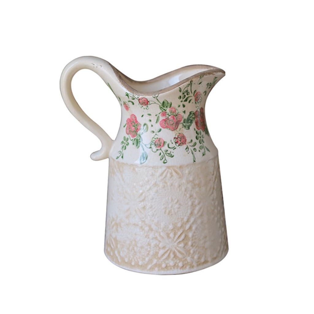 Vase en céramique stable pour fleurs séchées et décoration de table