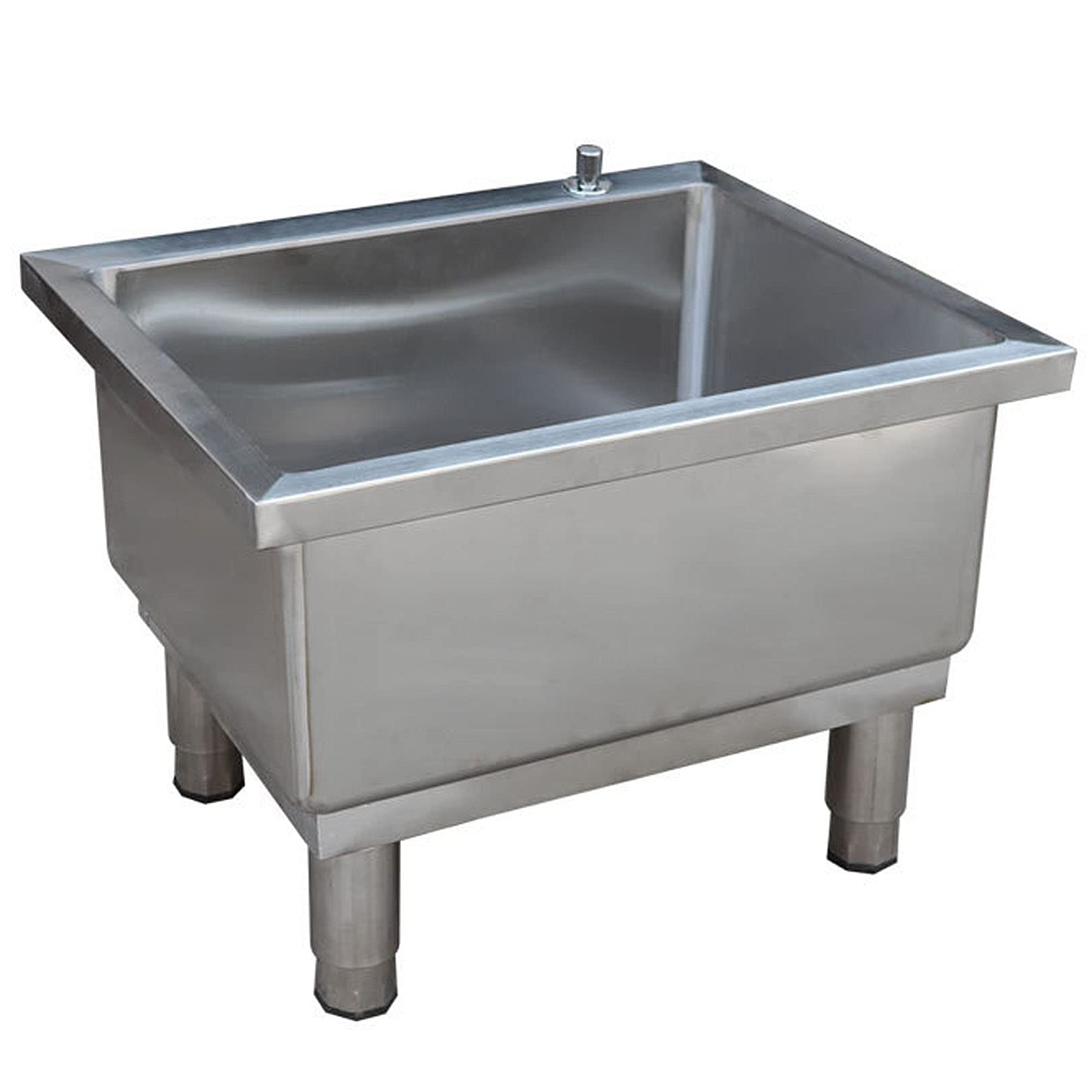 SaryEdge Washing SinksCommercial Floor Mop Sink Stainless Steel Large Capacity Deepening Mop Sink Floor Standing Mop Sink Suitable for Home Outdoor Courtyards,L,