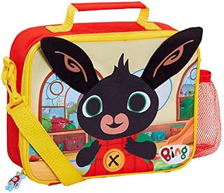 Bing Bunny 3D Ears Kids Insulated Lunch Bag Boys Girls Nursery School Lunch Box Drinks Holder with Detachable Strap