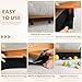 sunoyar Under Couch Blocker for Toys, Under Under Blocker for Furniture Gap Guard Stops Lost Toys, Adjustable Elastic Strap with Level Feet Fits Right-Angle Furniture Legs (3