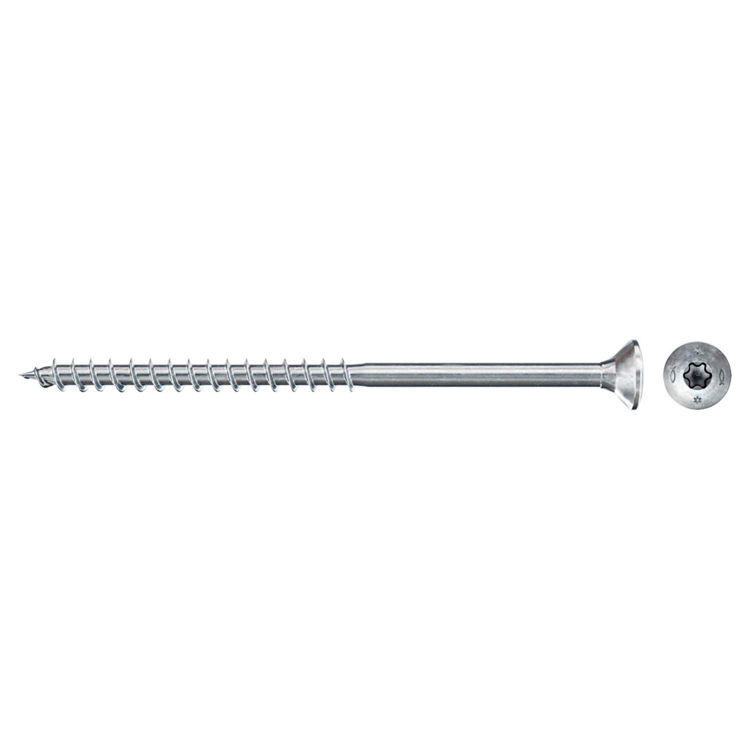 Fischer Partial Thread Torx Drive Powerfast Ii Ctp 3.0 X 40, Chipboard Screw (500 Pieces) With Partial Thread, Countersunk Screw With Inner Star, Screw For Woodworking, Reduces Screwing Resistance & Screwing Time
