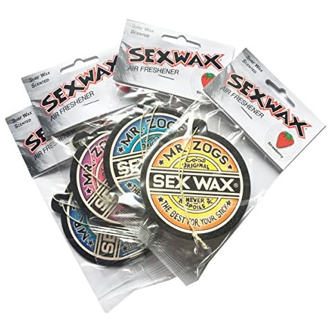 Genuine Mr Zoggs Sex Wax Air Freshener 4 Pack - Strawberry Cover