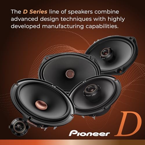 Image of PIONEER D-Series TS-D65C 6.5 inch 2-Way Speakers (Pair) - 270W Max, Crisp Highs + Clear Vocals, Ideal Factory Upgrade, Add an Amplifier for Even Better Performance