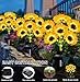 Solar Lights Outdoor Garden Decor,4 Pack with 24 Sunflower Lights,Solar Flowers Lights Waterproof,Birthday Gifts for Mom Women Grandma,Outside Decorative Stakes Light for Landscape Yard Patio Lawn
