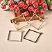 LANBEIDE Open Bezel Pendants Charms for Resin Jewelry Findings DIY Assorted Geometric Pressed Flower Frame 20 PCS Square
