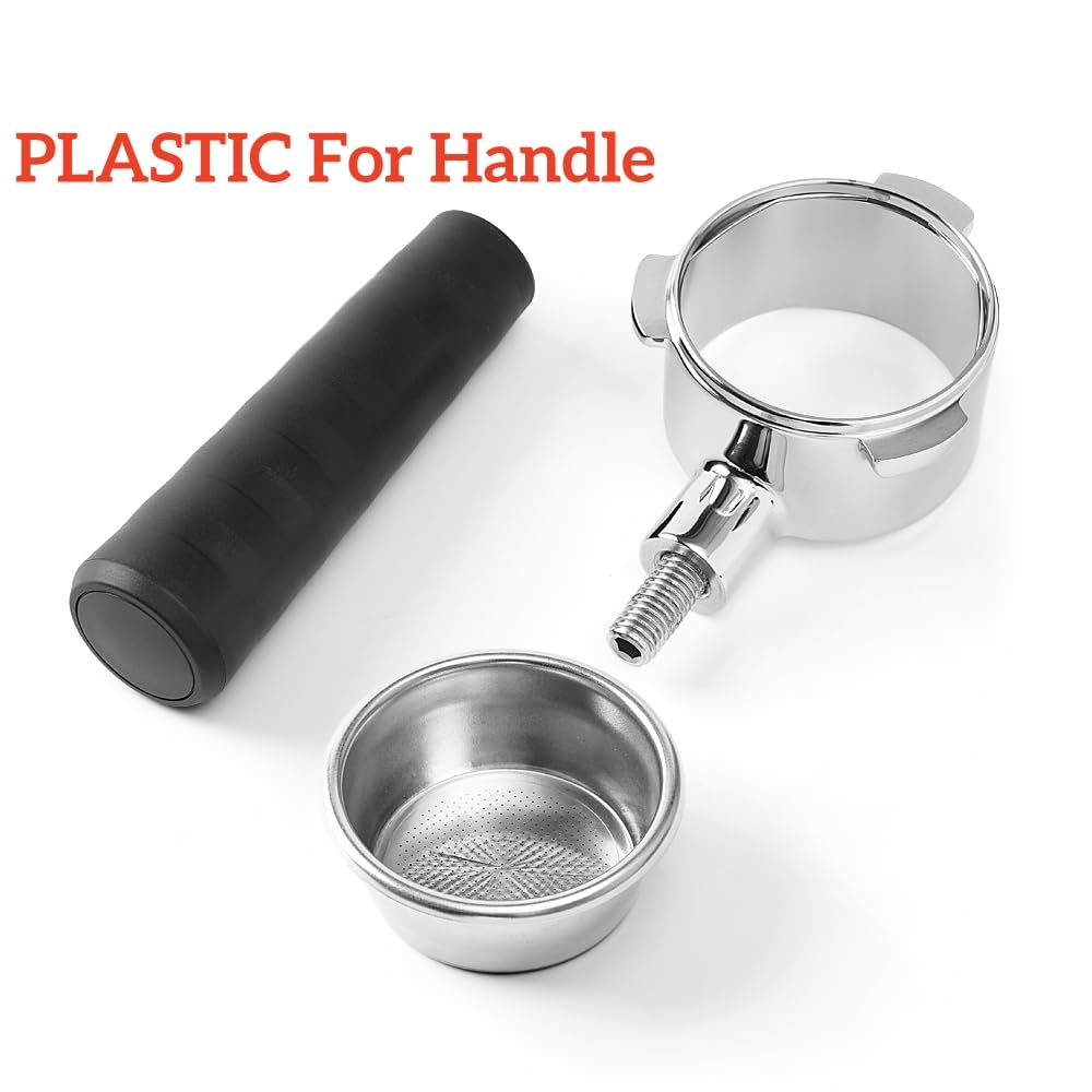 Portafiltro senza fondo da 54 mm per macchina da caffè espresso Breville Barista Express, BENFUCHEN Bottomless Naked Portafilter compatibile con Breville BES870/BES878/BES875/BES880, cestello filtro