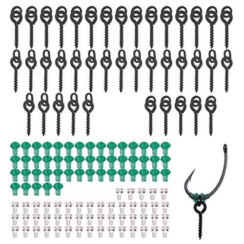 OROOTL Ganci Per Pesca Alla Carpa – 100 Pezzi In Acciaio Al Carbonio Per Pesca Alla Carpa – Kit Accessori Da Pesca - Foto 9