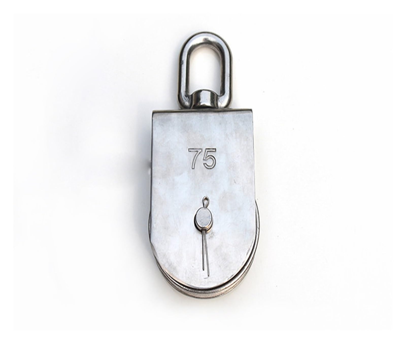 1 STÜCK M15/M20/M32M/25/M50/M75 Einzeldrehgelenk 304 Edelstahl Doppelscheibe Drahtseil Flaschenzug Kette Traktionsrad(M75)