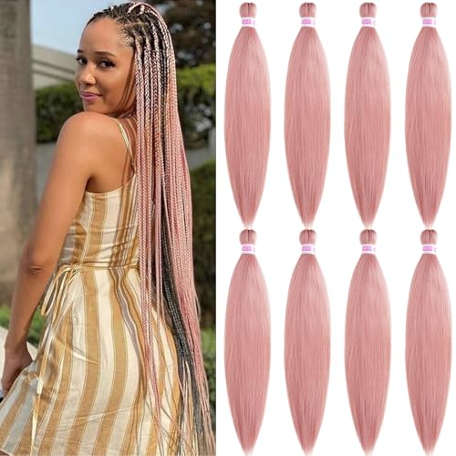SIXERSI Pre Stretched Braiding Hair 30 inch Rouge...