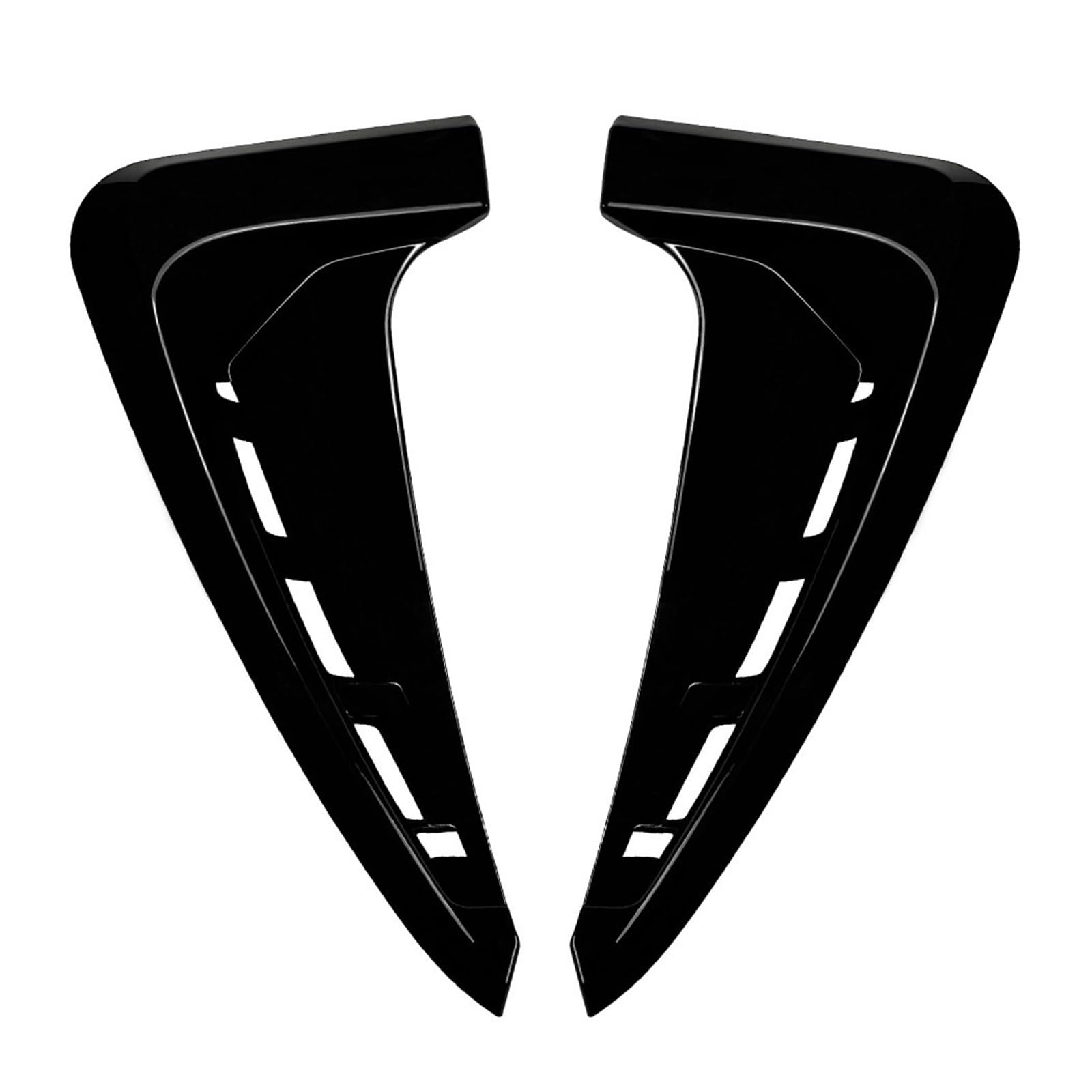TILIEINE Car Front Side Air Vent Cover Fit For BMW X5 F15 2014-2018 Fender Air Outlet Car Exterior Sticker(Piano black)