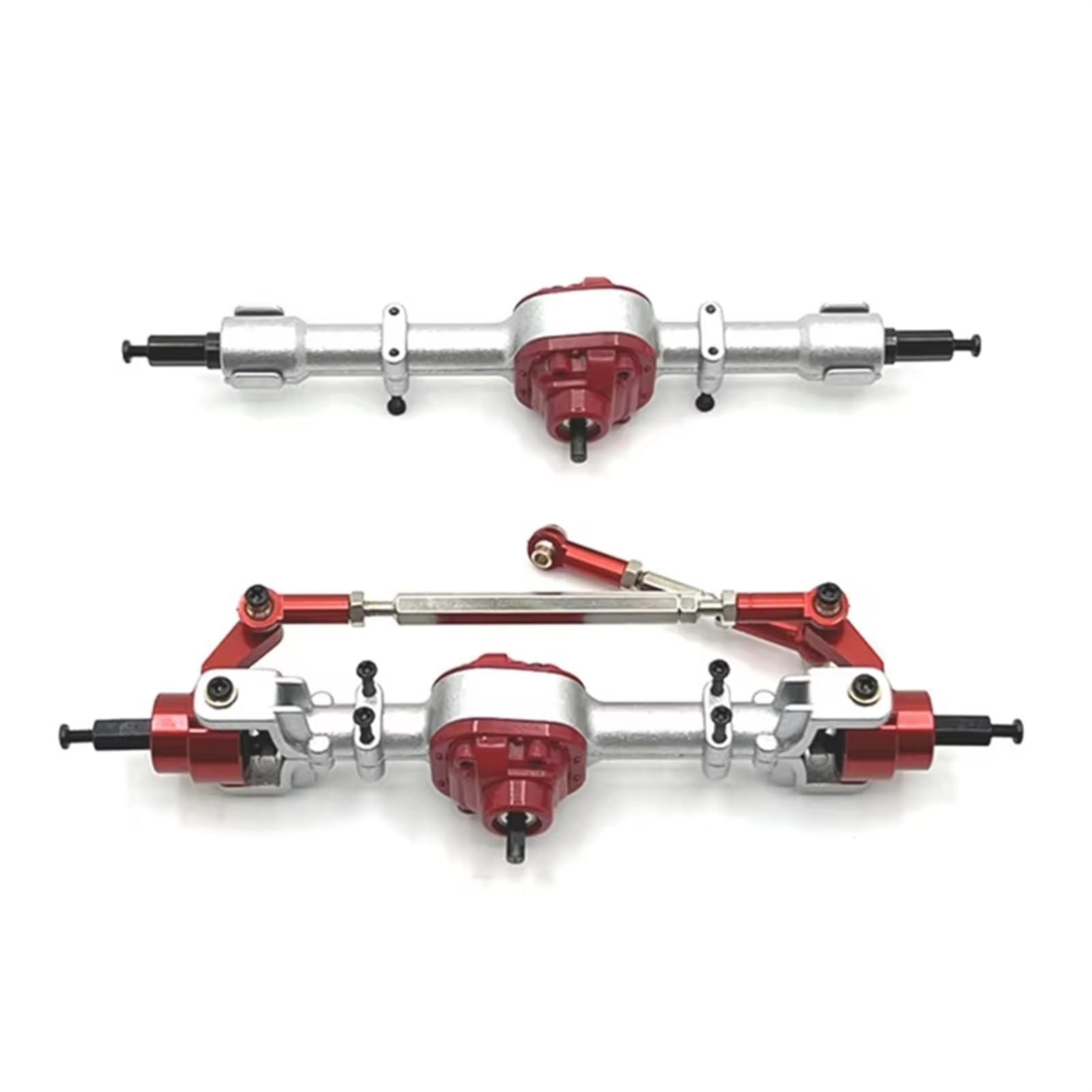 Compatible con MN MN82 LC79 MN78 1/12, Piezas De Control Remoto para Automóvil, Accesorios, Actualización De Metal, Eje Delantero Y Trasero Accesorios RC