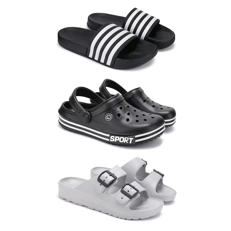 Lightweight Classic Slider || Sandals with Clogs for Men-Combo-COMBO(3)-3024-3014-3114-10 -P2-picture-12