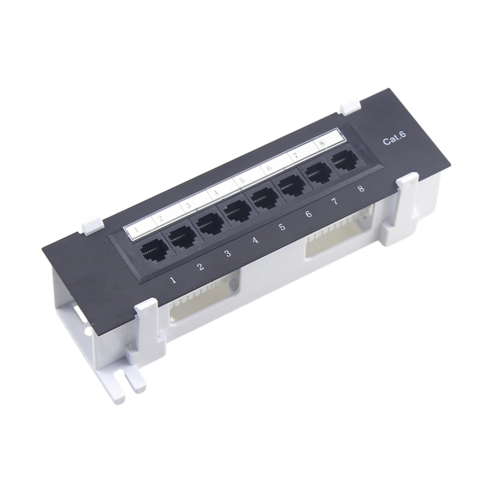 3 set di 8 porte schermate Patch Panel per Cat. 6 Gestione cavi ufficio facile da usare