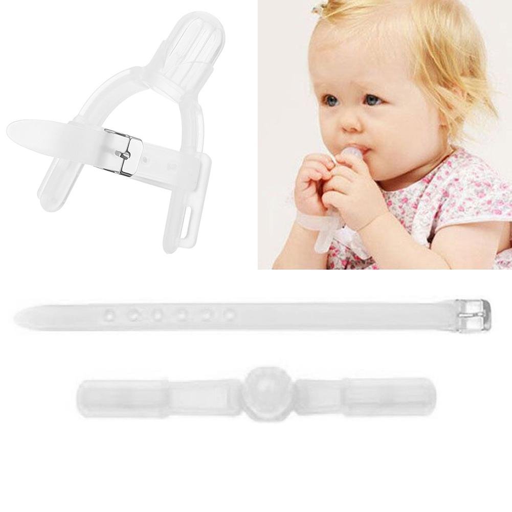 Silicone Thumb Sucking Stop Finger Guard for 1-5 Years Baby Kids Finger Sleeve Clear