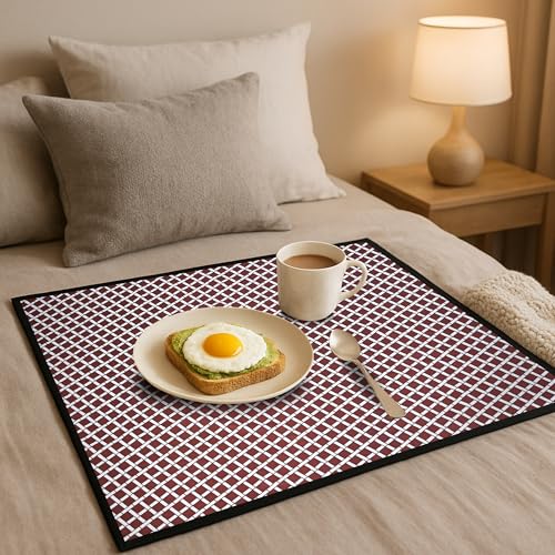 Image of Star Weaves Waterproof Bed Server /Food Mat /Bedsheet Protector /Reversible in 3 Layered Heavy Material(Colour and Print Might Vary According to Availability) / bed server mat Reversible / Place Mat