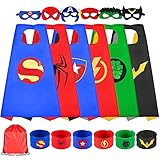 【Perfektes Geschenk】Superhero Cape für Kinder ist das perfekte Geschenk für 3 4 5 6 7 8 9 10 11 12 jährige Jungen Mädchen. Ob Partygeschenke, Geburtstagsgeschenke oder Weihnachtsgeschenke - dieser Umhang ist die beste Wahl!
