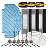 【Hohe Leistung】 Zwei verschiedene Bürstentypen weisen unterschiedliche Staubbelastungen auf. Seitenbürsten behandeln Oberflächenstaub, während Rollbürsten den Staub gründlich reinigen. Der Filter kann Rauch, Pollen und Staub filtern. Mit weichen Mikrofaser-Reinigungspads können Sie den Boden abwischen, ohne den Boden zu zerkratzen.