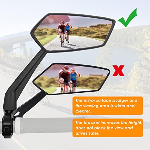 Espejo retrovisor para manillar resistente a las sacudidas 5
