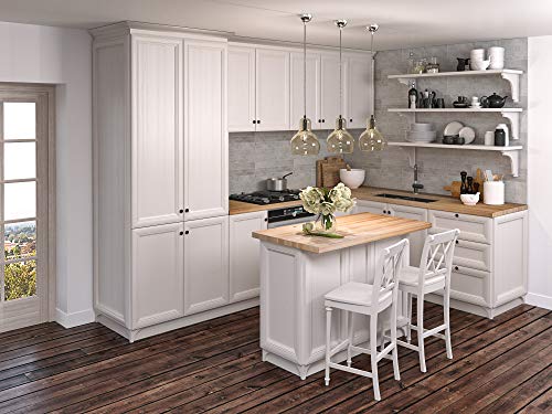 Big Bison Blocks Premium Kitchen Countertop, 60x25 Inch, Grade A Hard Maple, 1.5 Inch Thick