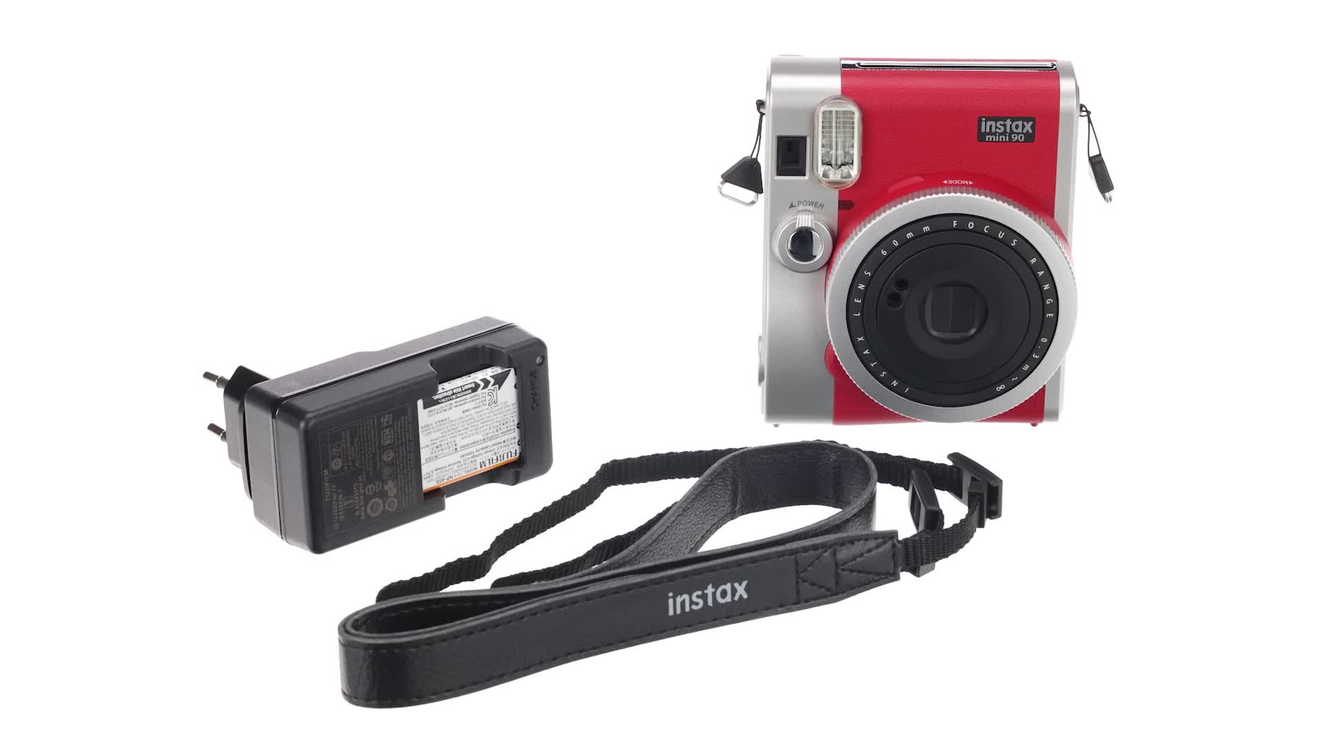instax Mini 90 Neo Classic Anında Fotoğraf Makinesi, Kırmızı