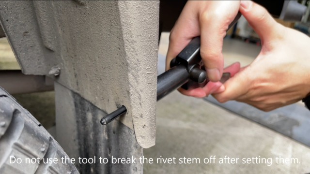 ORXPLUS Tools 90u2218Angle Plastic Rivet Hand Gun Kit One Hand Operation W 40 Sample Poly Rivets P 813883