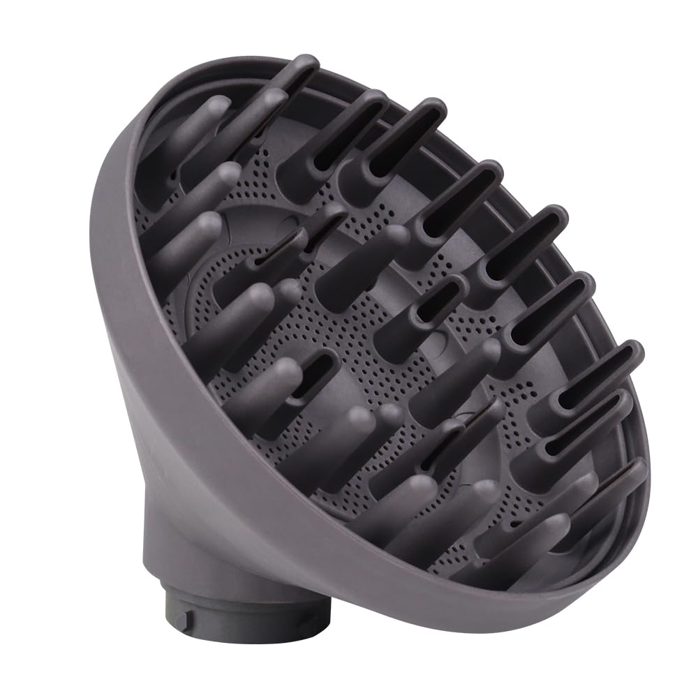 Laymi Diffusore diffusore per Dyson Airwrap, a denti lunghi, per Dyson Air Wrap, accessorio per asciugacapelli, ricci e capelli ricci, conversione Air Wrap Curling Styler grigio scuro nero