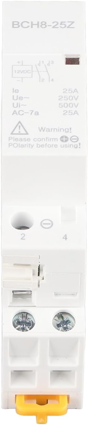 DC Voltage Contactor for Smart Home Hotel Control 25A BCH8‑25Z 2NO - Quiet and Energy Saving (DC12V)