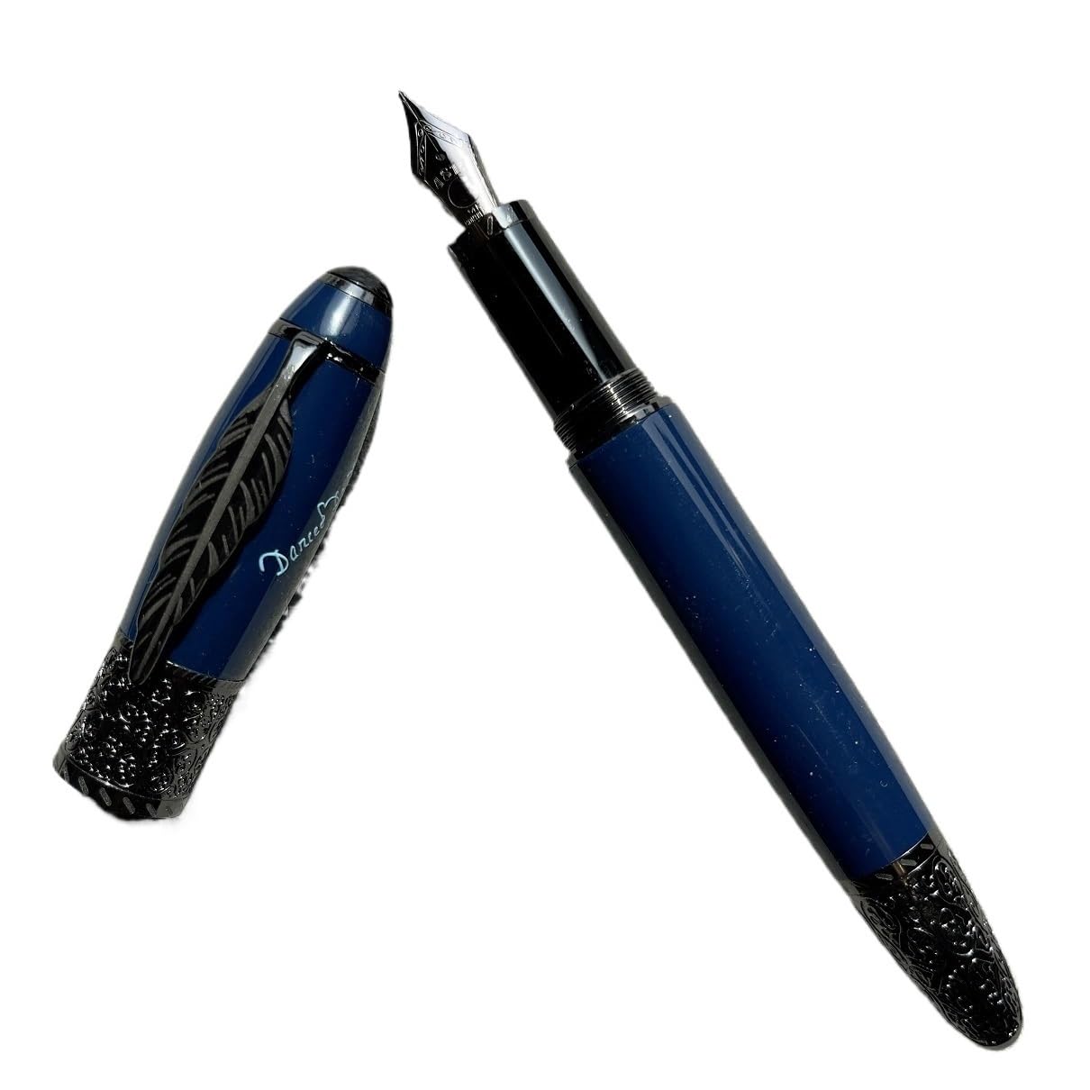 Metall-Füllfederhalter, EF-F-Feder, minimalistisch, High-End, Luxus, für Schule, Büro, Schreibbedarf, Tintenroller (01, Stift mit Beutel)