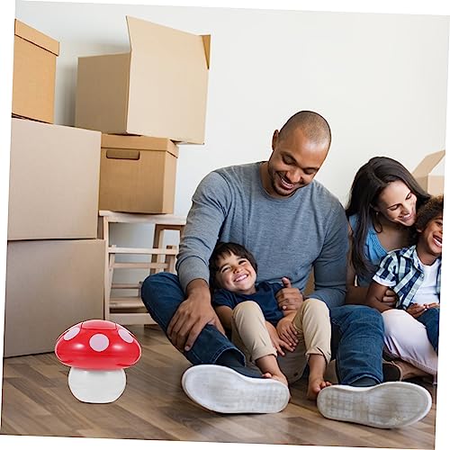 Holibanna Kreativer Tischabfalleimer mit Deckel Lustiger Mülleimer für Büro Zuhause Mini Abfalleimer im Mushroom Design für Schreibtisch und Wohnaccessoire – Bild 7