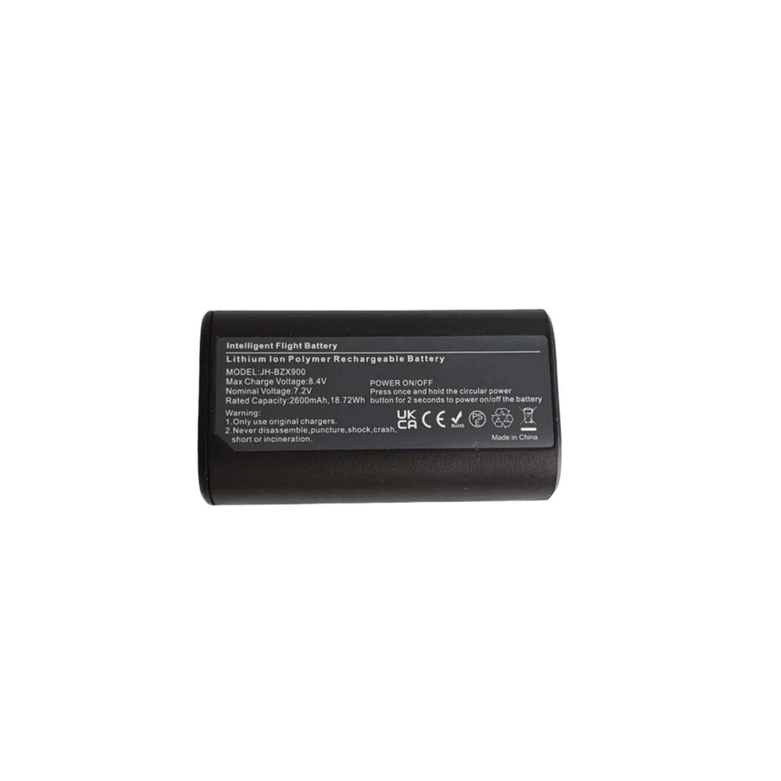 Batterie Intelligente Longue durée de 2600mAh, Compatible avec DJI, Lunettes 2 / FPV V2, Accessoires(1pcs Battery)