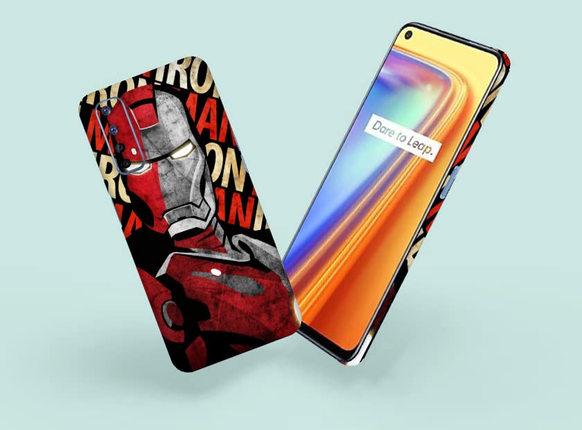 Image of Ironman Skin Back Protector Film Ultra Thin Scratch Resistant Vinyl (Not Case and Cover) for Realme 7