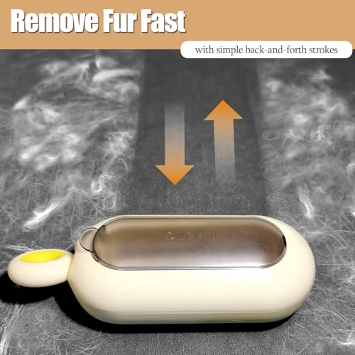 Image of Lint Roller Resuable for Clothes, Magic Self- Cleaning Pet Hair Remover for Cats Dogs Fur, Portable Washable Pet Hair Removal Tool Brush for Curtain, Carpet, Bedding, Sofa, Couch, Yellow