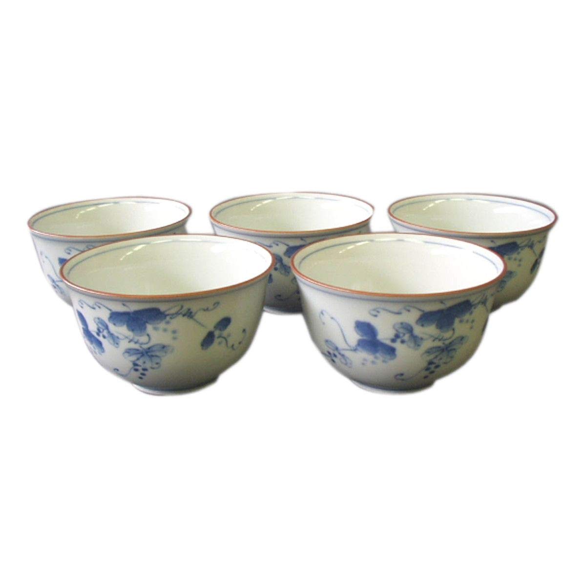 CtoC ARITA 367444 Tea Cup, Multi Diameter 3.5 x 2.0 inches (9 x 5 cm), Teasen Tea Set, Grapes, Made in Japan, Arita Ware : Home & Kitchen